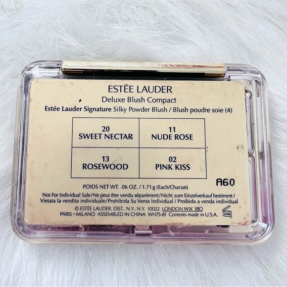 Rare Estee Lauder Deluxe Blush Compact-4 Discontinued Shades NEW - Picture 4 of 8